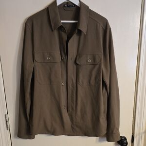 Zara Men's Taupe Shirt Jacket